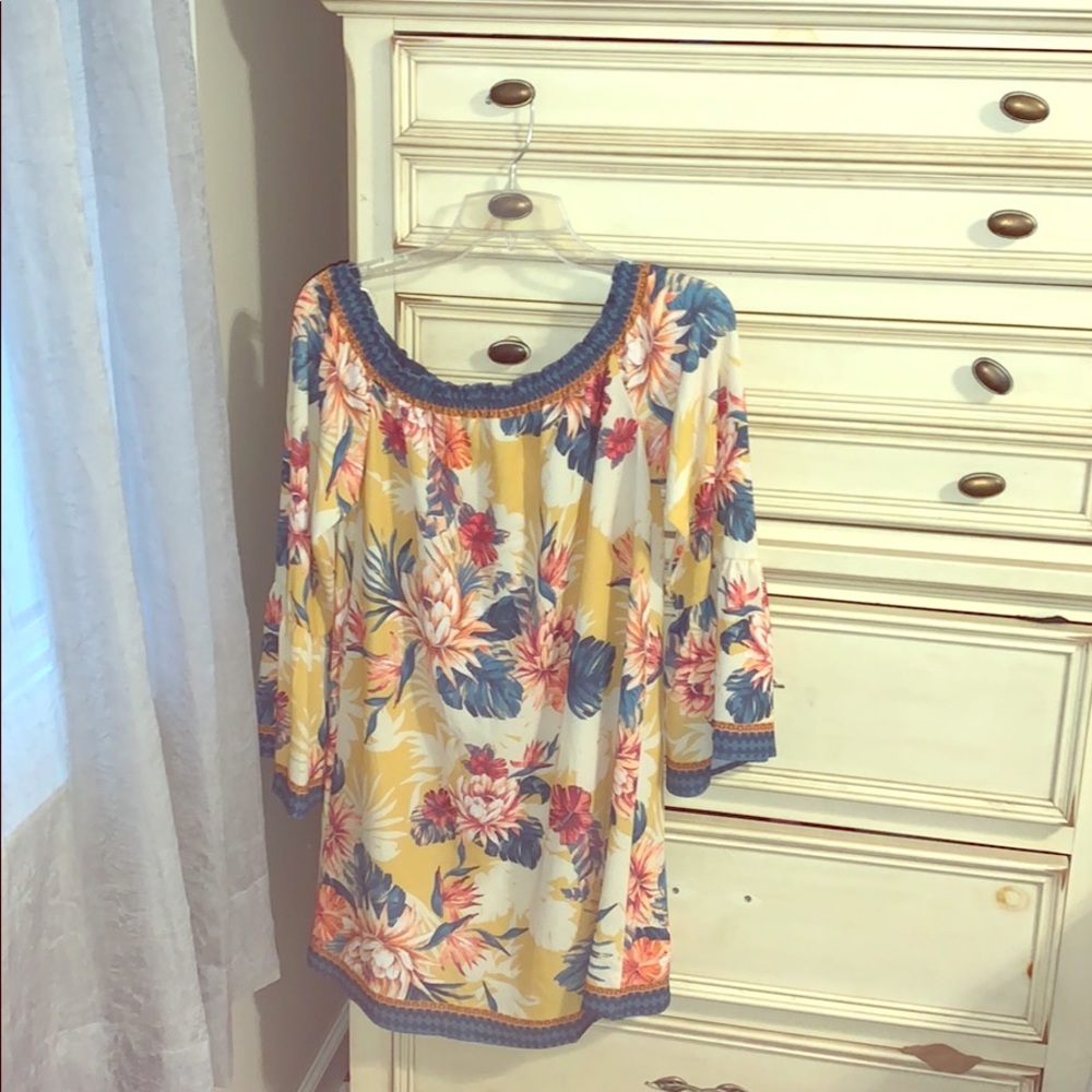 Floral Off the Shoulder Dress